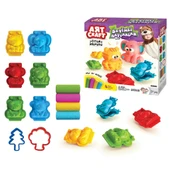3D Hayvanlar Oyun Hamur Seti 200 Gr. - Oyun Hamuru Seti - Hamur Setleri - Hamur Kalıpları - 1