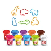 Rengarenk Oyun Hamur Seti 16 Parça - Oyun Hamuru Seti - Hamur Setleri - Hamur Kalıpları thumbnail 2