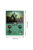 BŞR TECH X6 Taşınabilir Retro Oyun Konsolu Hd Görüntü 10000 Oyunlu Game Stick thumbnail 2