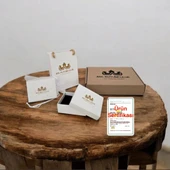 Burca Özel Yuvarlak Motifli Doğal Siyah Derili 14 Ayar Altın Plakalı Hediyelik Anahtarlık-486 - 3