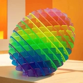 Orijinal Morf Flexi Fidget Stres Oyuncağı Worm fidget Stres Giderici Solucan Stres Yay - Gökkuşağı thumbnail 2