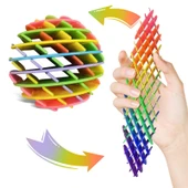 Orijinal Morf Flexi Fidget Stres Oyuncağı Worm fidget Stres Giderici Solucan Stres Yay - Gökkuşağı thumbnail 1