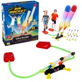 Air Rocket İkili Seti - Roket Oyuncak - 4 Roket Ve Havalı Roketatar - İkili Açık Hava Oyuncağı - Airrocket - 1