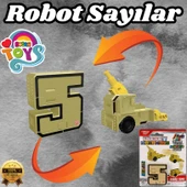 Pocket Morphers 5 Savaş Topu - Roboto Dönüşen Sayılar - 5 Numara Robot - Transformers - Robot Sayı - 1