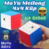 Orijinal MoYu Meilong 4x4 Küp - Moyu Speed Cube - Moyu 4x4 Zeka Küpü - Zeka Küpü - Rubik Küp - 1
