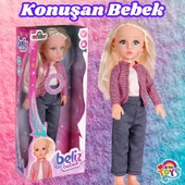 Beliz Bebek - Türkçe Konuşan Beliz Bebek - Konuşan Bebek - Fonsiyonlu Bebek - Mor - 1