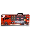 Rampalı İtfaiye Tır Seti - İtfaiye Taşıyıcı Tır - Kaydıraklı Kamyon - Araç Yol Seti - Tır Yol Seti - Oyuncak Araç Seti thumbnail 4