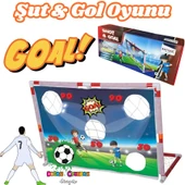 Şut ve Gol Oyunu - Futbol Maçı Oyuncak - Futbol Oyuncakları - Top Oyuncak Langırt Setleri - Langırt Oyuncakları - Masa O - 1
