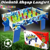 Dizüstü Ahşap Langırt Seti - Ahşap Oyuncak - Futbol Oyuncakları - Top Oyuncak Langırt Setleri - Langırt Oyuncakları - Ah - 1