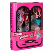 Cindy Doll Aksesuarlı Gardırop Pembe - Barbie Dolap - Barbie Giysi Dolabı - Barbie Gardırop - Gardrop - 3