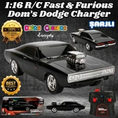 Fast & Furious Dom’s Dodge Charger R/T 1:16 USB Şarjlı Uzaktan Kumandalı Araba - Kumandalı Araç - R/C Araba thumbnail 1