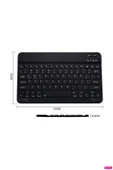 Bluetooth Slim Klavye +Mouse Android İOS,Windows,TV ve Tablet Telefon Uumlu Şarjlı Klavye Mouse Set thumbnail 2