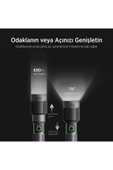 Bx2101fl 30w Led 690 Metre Uzun Menzilli Şarjlı El Feneri 1450 Lümen Güç Göstergeli Zoom Özellik thumbnail 6