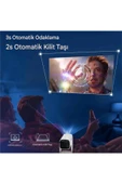 K2 4k Çözünürlüklü Powerbankli Taşınabilir 5g Otomatik Odaklama Sistemli Projeksiyon Cihazı thumbnail 5