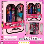Cindy Doll Aksesuarlı Gardırop Açık Pembe - Barbie Dolap - Barbie Giysi Dolabı - Barbie Gardırop - Gardrop - 1