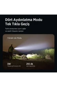 Bx2186fl 3w Led 910 Lümen, Şarjlı, Çok Modlu Uzun Menzilli Kompakt El Feneri thumbnail 8