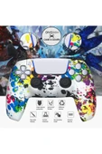 PS5 Dualsense Grafiti Temalı Koruyucu Silikon Kılıf + Analog silikon Koruyucu thumbnail 6