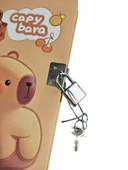 Capybara Hatıra Defteri (Günlük) Kilitli Defter 80 yaprak - Miskin thumbnail 2