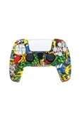 PS5 Dualsense Grafiti Temalı Koruyucu Silikon Kılıf + Analog silikon Koruyucu thumbnail 10