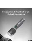 Bx2101fl 30w Led 690 Metre Uzun Menzilli Şarjlı El Feneri 1450 Lümen Güç Göstergeli Zoom Özellik thumbnail 5