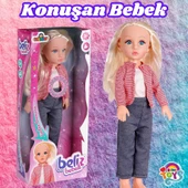 Beliz Bebek - Türkçe Konuşan Beliz Bebek - Konuşan Bebek - Fonsiyonlu Bebek - Pembe - 1