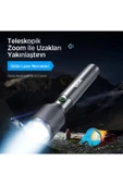 Bx2142fl 24w Led 900 Metre Uzun Menzilli Şarjlı El Feneri 1000 Lümen Güç Göstergeli Zoom Özellik thumbnail 5