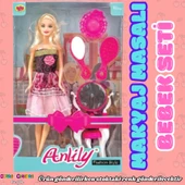 Anlily Makyah Masalı Bebek Seti - Barbie Oyuncak Bebek - Barbie Bebek - Bebek Oyun Evleri İçin Bebek - Makyaj Bebek Seti - 1