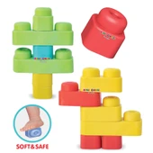 Yumuşak Soft Lego Seti 24 Parça - Büyük Yumuşak Bloklar - Büyük Soft Lego Oyuncakları - Yumuşak Lego - Soft Lego thumbnail 3