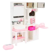 Lavabo ve Ütü Masası Banyo Seti - Modern Banyo Seti - Minyatür Ev Oyuncak Seti - Banyo Oyuncak Seti - Lavabo, Ütü Masası - 2