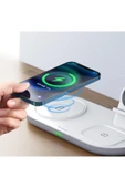 Ch-7061 Manyetik 3'ü 1 Arada Şarj Ünitesi Çok Işlevli Kablosuz Şarj Cihazı-siyah thumbnail 12