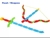 Mega Joesy Eğitici Blok Oyunu 100 Parça - Oyuncak Lego Seti - Birbirine Geçmeli STEM Lego Seti - Eğitici Oyuncak thumbnail 3