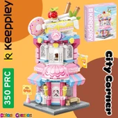 Mikro Blok Kapkek Dükkanı 350 Parça - Lego Setleri - Keeppley Mini Lego - Cup Cake Lego - Keeppley Lego - Mikro Bloklar - 1