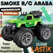 Smoke R/C Araba Yeşil - Uzaktan Kumandalı Duman Atan Araba - Dumanlı Kumandalı Araba - Uzaktan Kumandalı Araba - 1