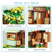 Mikro Blok Sütlü Çay Dükkanı 411 Parça - Lego Setleri - Keeppley Mini Lego - Keeppley Lego - Mikro Bloklar - 4