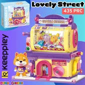 Mikro Blok Shiba Inu Gashapon Machine Kapsül Oyuncak Dükkanı 435 Parça - Lego Setleri - Keeppley Mini Lego - Keeppley Le - 1