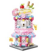 Mikro Blok Kapkek Dükkanı 350 Parça - Lego Setleri - Keeppley Mini Lego - Cup Cake Lego - Keeppley Lego - Mikro Bloklar - 5