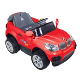 Kumandalı BMW Akülü Araba Kırmızı - Kumandalı 12 Volt Tek Kişilik Akülü Araba Akülü JEEP - TX5 Sport Akülü Araba thumbnail 2
