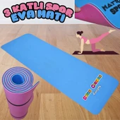 Eva Matı Egzersiz Matı 180 x 60 cm. 3 Katlı Egzersiz Halısı - Spor Minderi - Spor Oyuncakları - 1