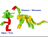 Mega Joesy Eğitici Blok Oyunu 100 Parça - Oyuncak Lego Seti - Birbirine Geçmeli STEM Lego Seti - Eğitici Oyuncak thumbnail 9