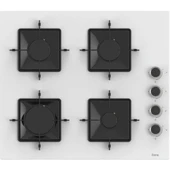 Ferre FlowArt QBL62CB - SS206 - D087 7 Prog. Mekanik Turbo Ankastre Set - Beyaz - 3