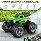 Smoke R/C Araba Yeşil - Uzaktan Kumandalı Duman Atan Araba - Dumanlı Kumandalı Araba - Uzaktan Kumandalı Araba - 7