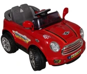 Kumandalı Mini Cooper Akülü Araba Kırmızı - Kumandalı 12 Volt Tek Kişilik Akülü Araba Akülü JEEP - Turbo Coupe Akülü Ara thumbnail 2