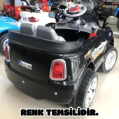 Kumandalı Mini Cooper Akülü Araba Pembe - Kumandalı 12 Volt Tek Kişilik Akülü Araba Akülü JEEP - Turbo Coupe Akülü Araba thumbnail 7
