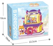Mikro Blok Shiba Inu Gashapon Machine Kapsül Oyuncak Dükkanı 435 Parça - Lego Setleri - Keeppley Mini Lego - Keeppley Le - 3