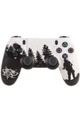 PS4-PC-Android BOX-Android-IOS Telefon Tablet Uyumlu Last Of Us Tema Titreşimli Bluetooth Oyun Kolu - 1