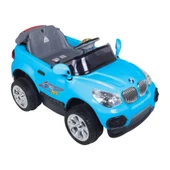 Kumandalı BMW Akülü Araba Mavi - Kumandalı 12 Volt Tek Kişilik Akülü Araba Akülü JEEP - TX5 Sport Akülü Araba thumbnail 2