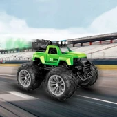 Smoke R/C Araba Yeşil - Uzaktan Kumandalı Duman Atan Araba - Dumanlı Kumandalı Araba - Uzaktan Kumandalı Araba - 2