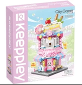 Mikro Blok Kapkek Dükkanı 350 Parça - Lego Setleri - Keeppley Mini Lego - Cup Cake Lego - Keeppley Lego - Mikro Bloklar - 6