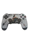 PS4-PC-Android BOX-Android-IOS Telefon Tablet Uyumlu God Of War Temalı Titreşim Bluetooth Oyun Kolu thumbnail 1