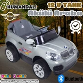 Kumandalı Mini Cooper Akülü Araba Gri - Kumandalı 12 Volt Tek Kişilik Akülü Araba Akülü JEEP - Turbo Coupe Akülü Araba thumbnail 1